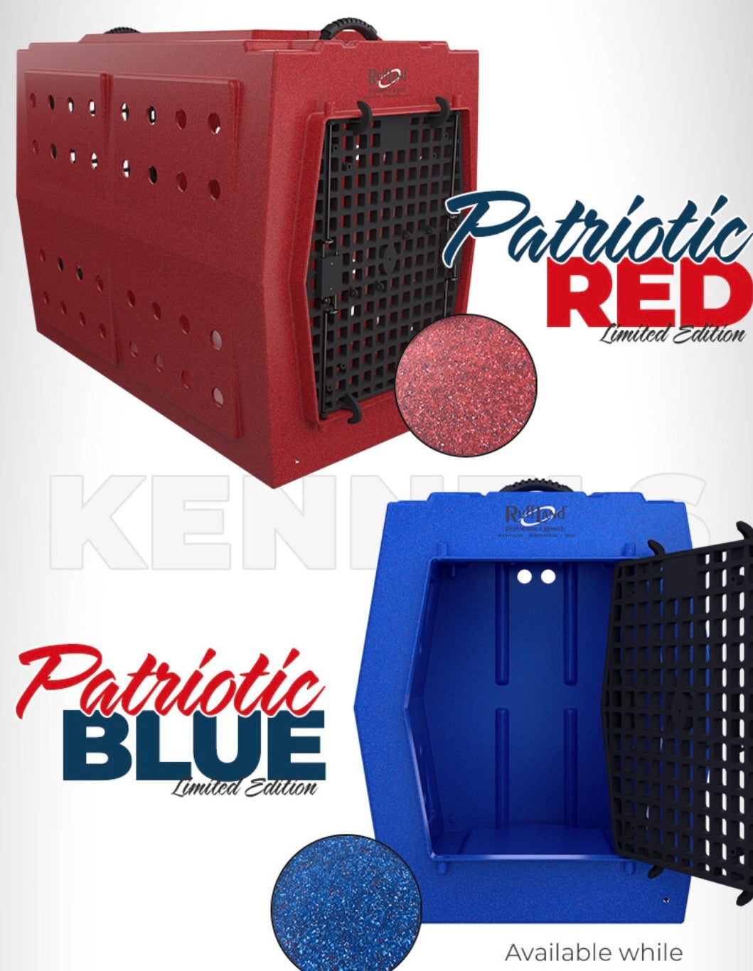 LARGE-Patriotic RED Kennel PRE ORDER