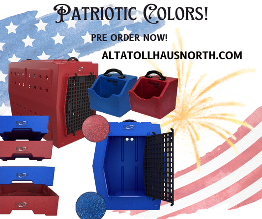 SMALL-Patriotic RED Kennel PRE ORDER